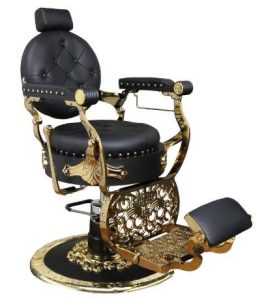 BLACK/GOLD PRINT CHAIR